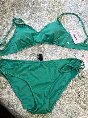 NWT Hurley Women's Green Bikini Set